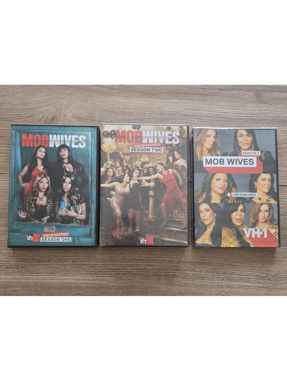 Mob Wives Seasons 1-3 DVD Lot VH1 Uncensored 2 SEALED Reality TV Staten Island
